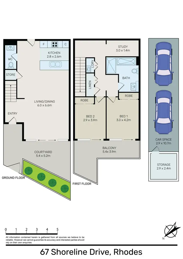 Floorplan of Homely apartment listing, 67 Shoreline Drive, Rhodes NSW 2138