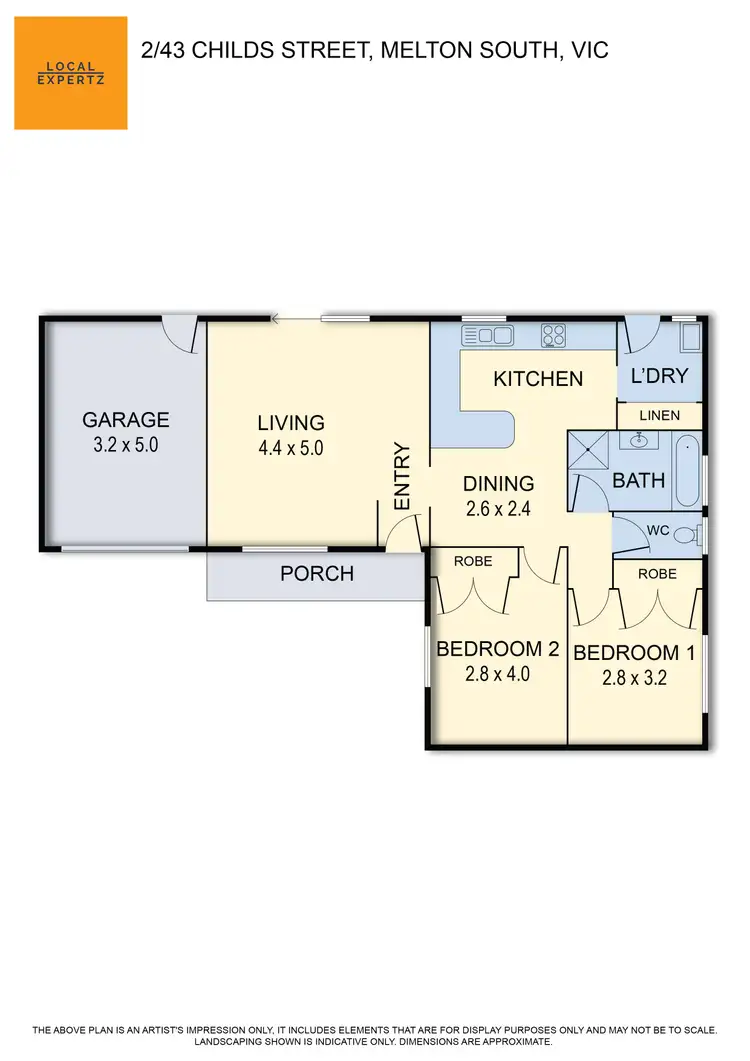 Floorplan of Homely house listing, 2/43 Childs Street, Melton South VIC 3338