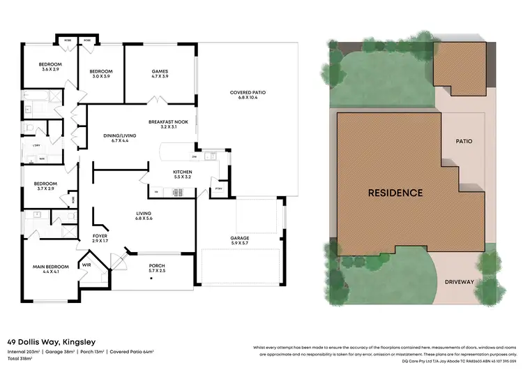 Floorplan of Homely house listing, 49 Dollis Way, Kingsley WA 6026
