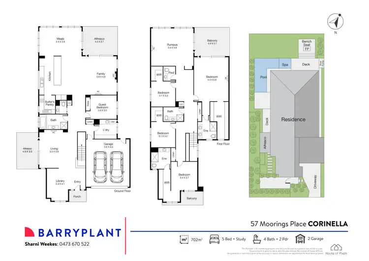 Floorplan of Homely house listing, 57 Moorings Place, Corinella VIC 3984