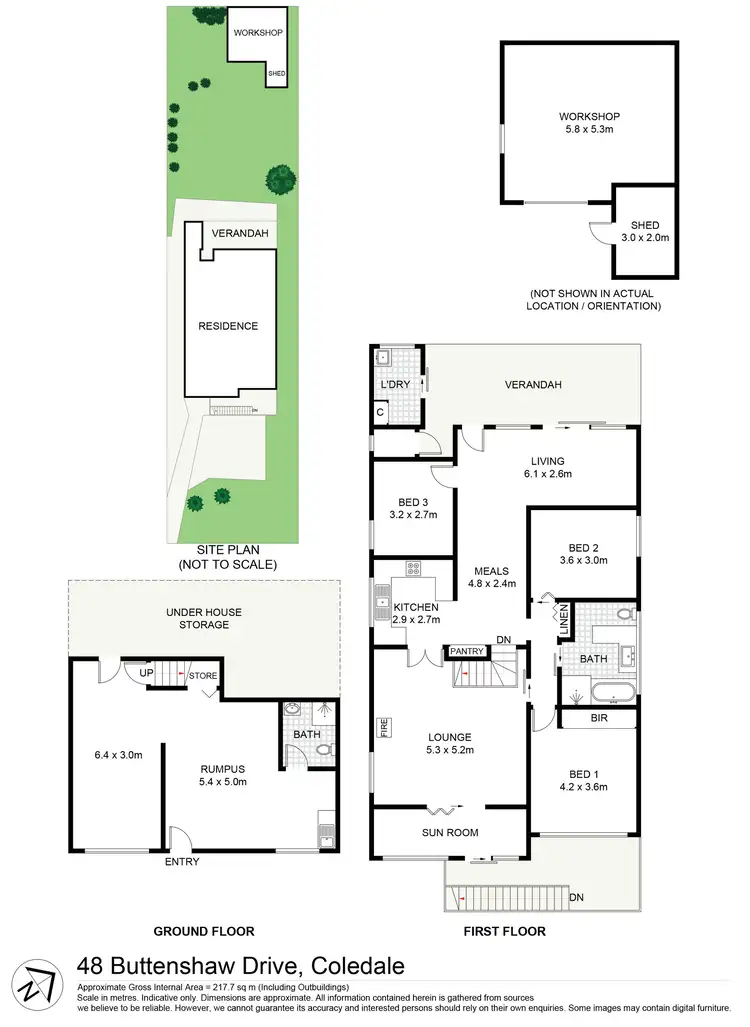 Floorplan of Homely house listing, 48 Buttenshaw Drive, Coledale NSW 2515