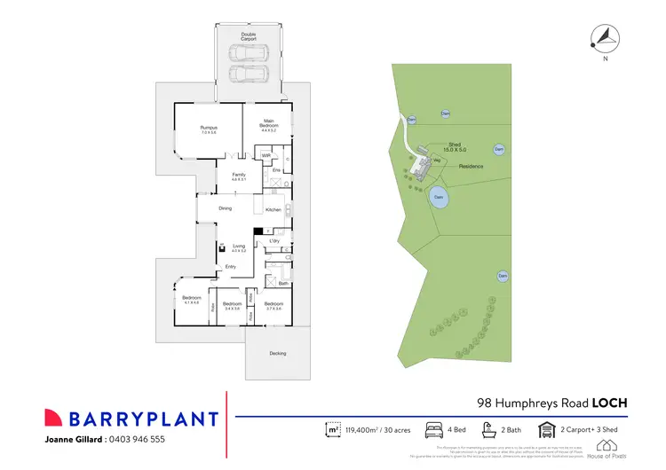 Floorplan of Homely rural property listing, 98 Humphreys Road, Loch VIC 3945