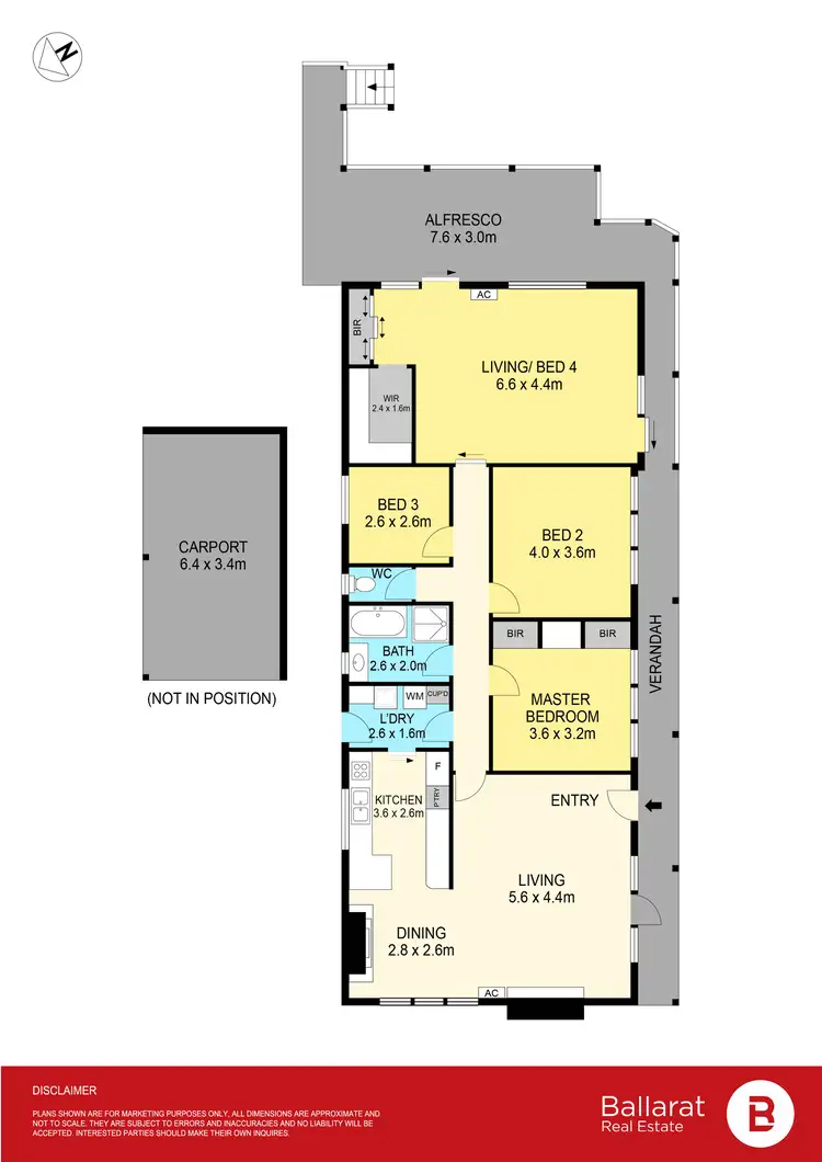 Floorplan of Homely house listing, 108 Sim Street, Black Hill VIC 3350
