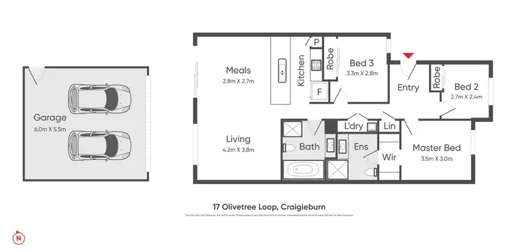 Floorplan of Homely house listing, 17 Olivetree Loop, Craigieburn VIC 3064