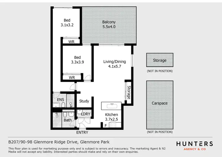 Floorplan of Homely apartment listing, B207/90-98 Glenmore Ridge Drive, Glenmore Park NSW 2745