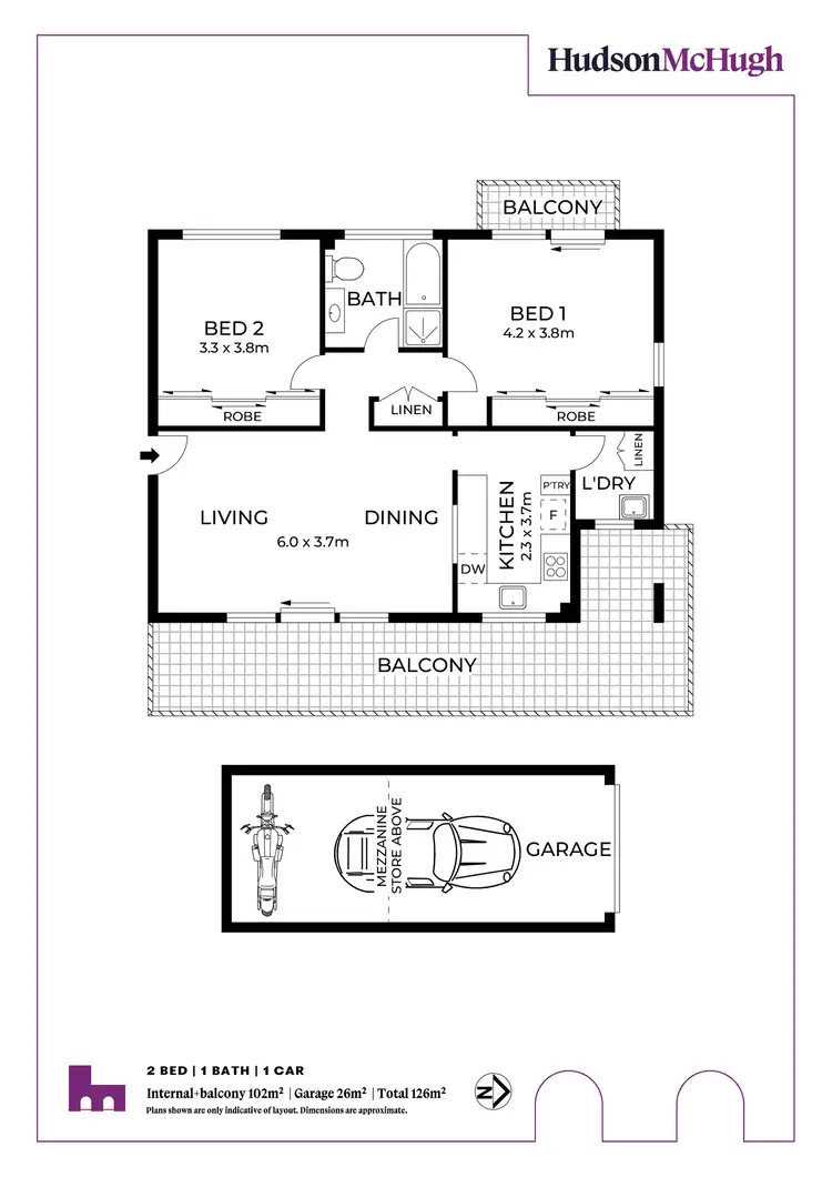 Floorplan of Homely apartment listing, 10/63 Kensington Road, Summer Hill NSW 2130
