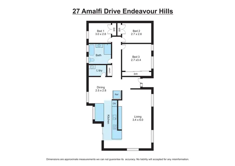 Floorplan of Homely house listing, 27 Amalfi Drive, Endeavour Hills VIC 3802