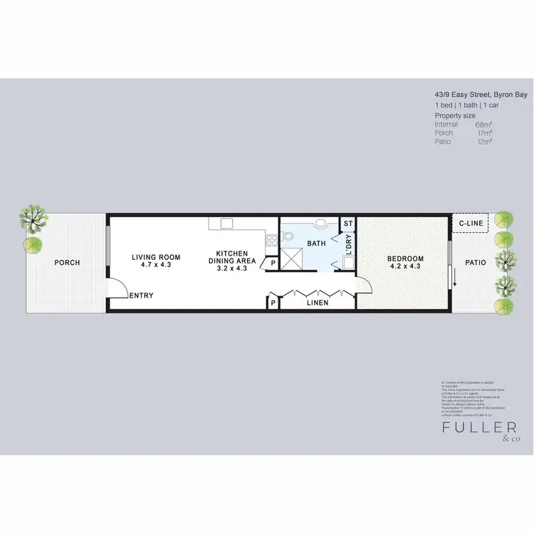 Floorplan of Homely unit listing, 43/9 Easy Street, Byron Bay NSW 2481
