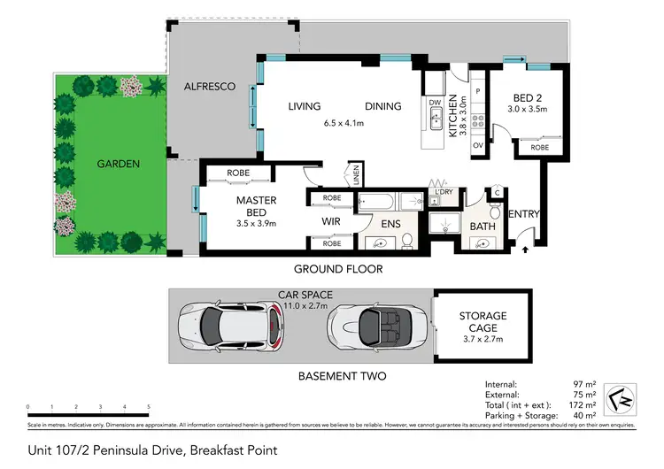 Floorplan of Homely apartment listing, 107/2 Peninsula Drive, Breakfast Point NSW 2137