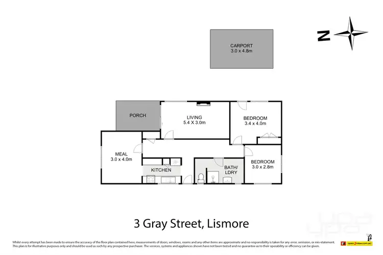 Floorplan of Homely house listing, 3 Gray Street, Lismore VIC 3324