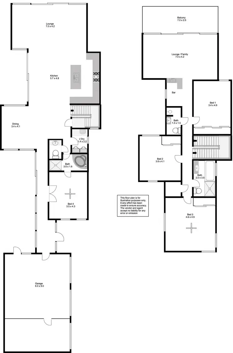 Floorplan of Homely house listing, 1/9 Sailfish Drive, Port Lincoln SA 5606