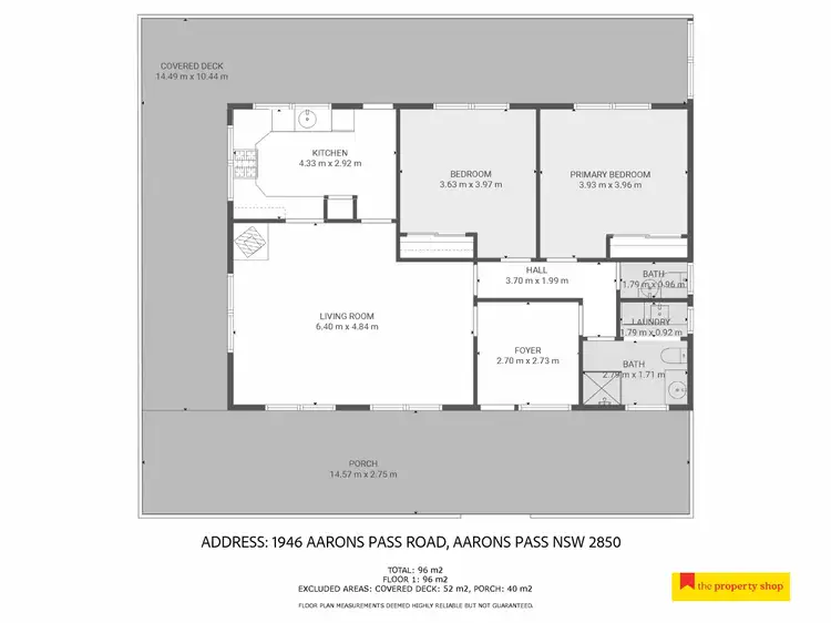 Floorplan of Homely rural property listing, 1946 Aarons Pass Road, Mudgee NSW 2850