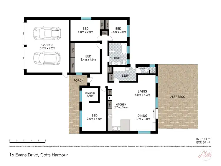 Floorplan of Homely house listing, 16 Evans Drive, Coffs Harbour NSW 2450