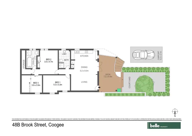 Floorplan of Homely house listing, 48B Brook Street, Coogee NSW 2034