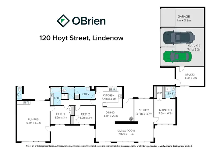 Floorplan of Homely house listing, 120 Hoyt Street, Lindenow VIC 3865