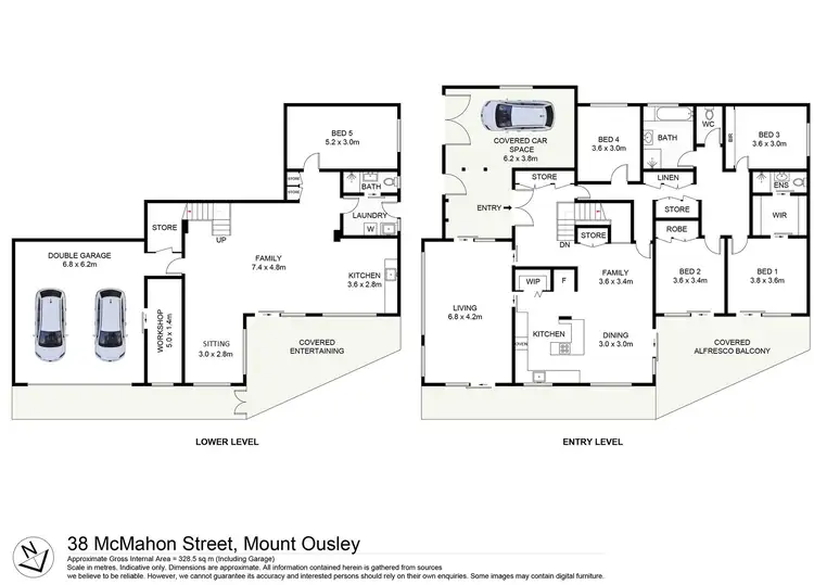 Floorplan of Homely house listing, 38 McMahon Street, Mount Ousley NSW 2519