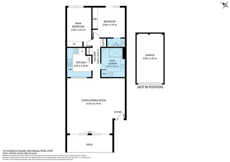 Floorplan of Homely apartment listing, 4/10-16 Marine Parade, Merimbula NSW 2548