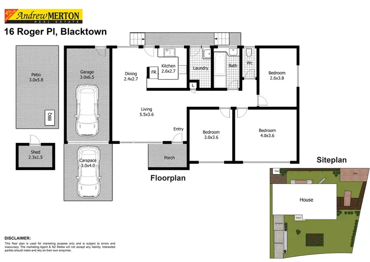 Floorplan of Homely house listing, 16 Roger Place, Blacktown NSW 2148