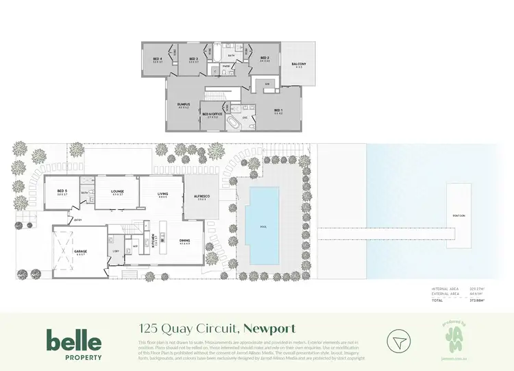 Floorplan of Homely house listing, 125 Quay Circuit, Newport QLD 4020