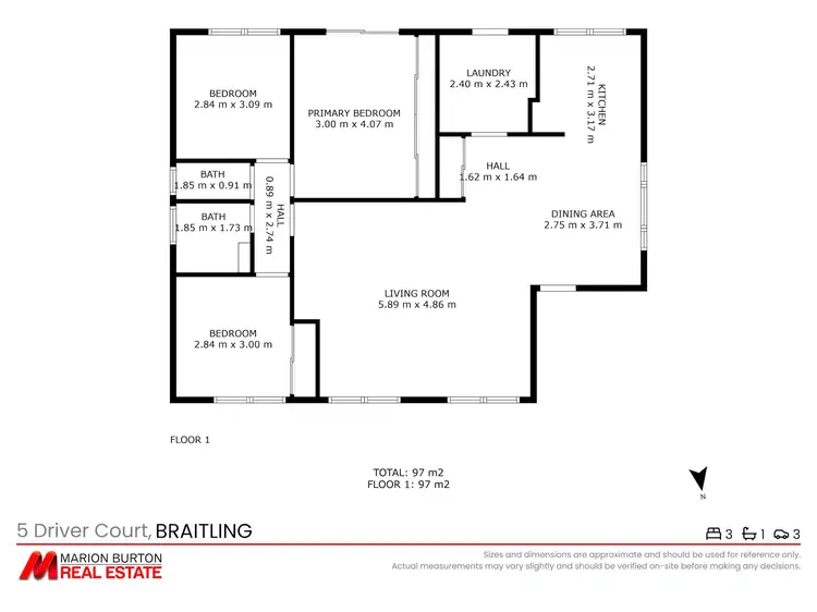 Floorplan of Homely house listing, 5 Driver Court, Braitling NT 870