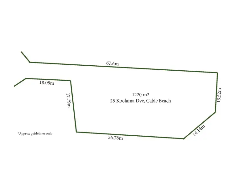 Floorplan of Homely land listing, LOT 501, 25 Koolama Drive, Cable Beach WA 6726