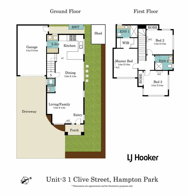 Floorplan of Homely townhouse listing, 3/1 Clive Street, Hampton Park VIC 3976