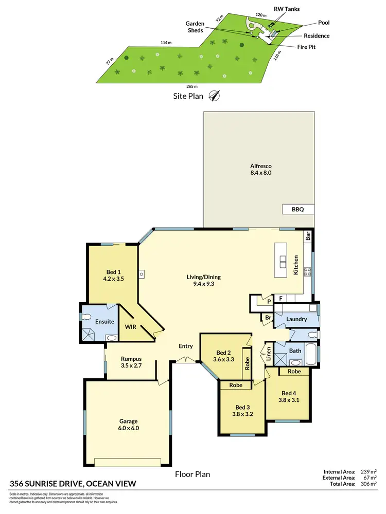 Floorplan of Homely house listing, 356 Sunrise Drive, Ocean View QLD 4521
