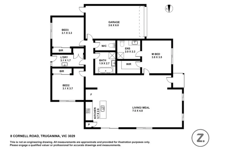 Floorplan of Homely house listing, 8 Cornell Road, Truganina VIC 3029