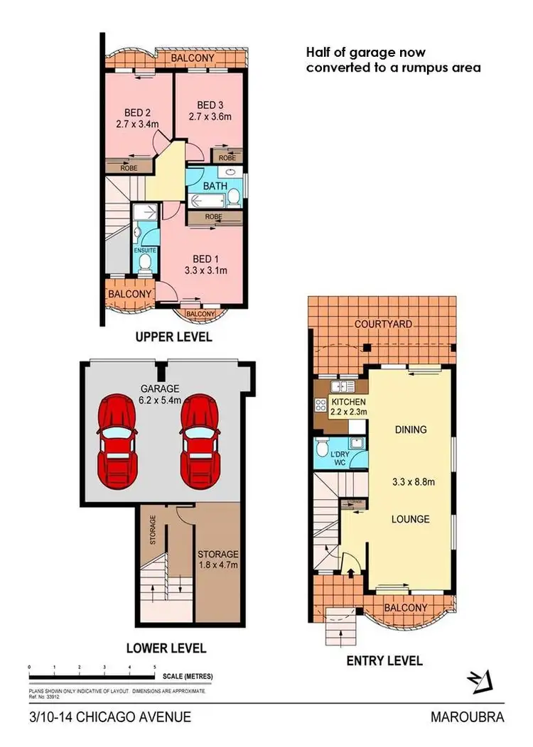 Floorplan of Homely townhouse listing, 3/10-14 Chicago Avenue, Maroubra NSW 2035