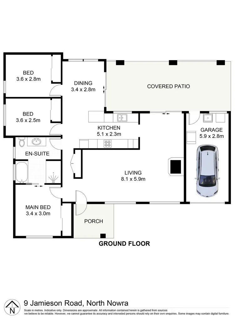 Floorplan of Homely house listing, 9 Jamieson Road, North Nowra NSW 2541