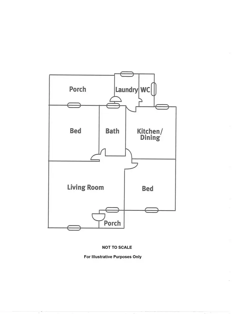 Floorplan of Homely semi-detached listing, 8 Walsh Street, Whyalla Norrie SA 5608