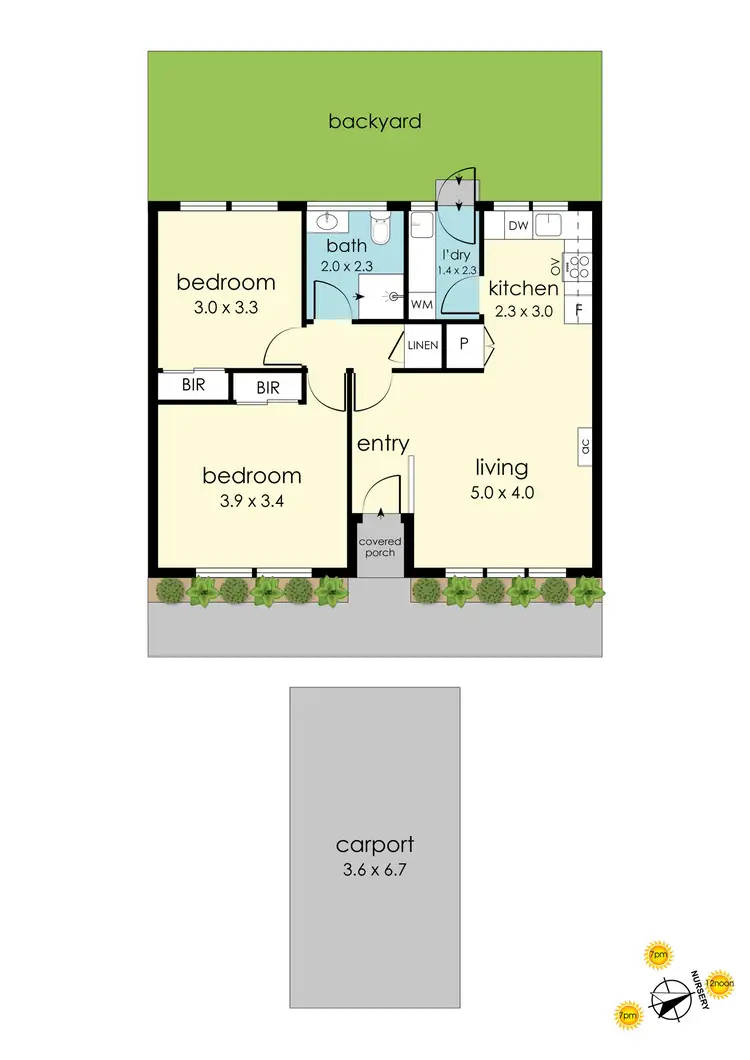 Floorplan of Homely unit listing, 2/14 Vera Street, Frankston VIC 3199