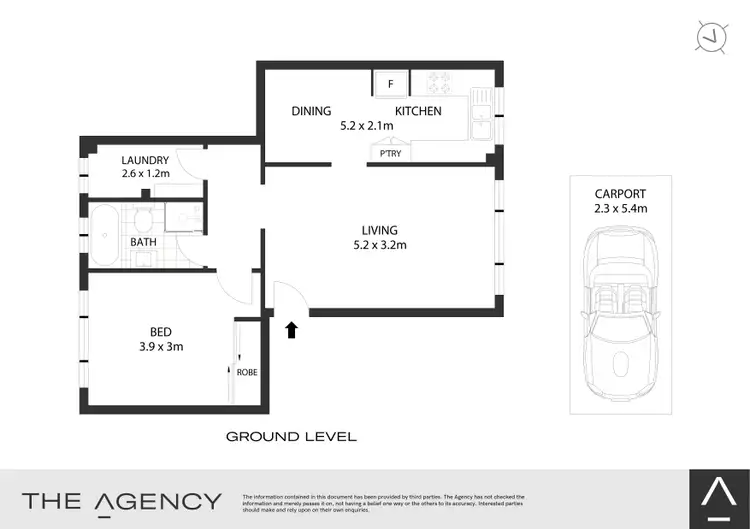 Floorplan of Homely apartment listing, 3/92-94 Cambridge Street, Stanmore NSW 2048