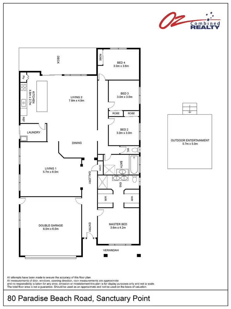 Floorplan of Homely house listing, 80 Paradise Beach Road, Sanctuary Point NSW 2540