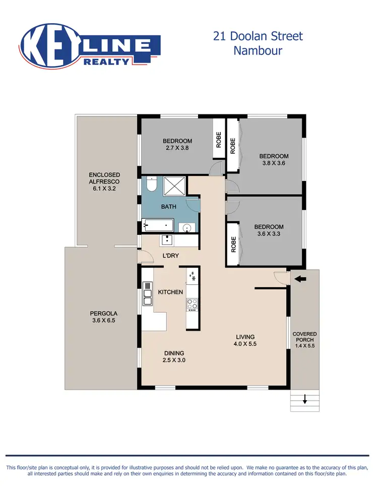 Floorplan of Homely house listing, 21 Doolan Street, Nambour QLD 4560