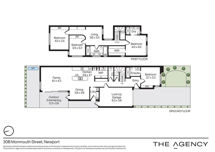 Floorplan of Homely house listing, 30B Monmouth Street, Newport VIC 3015