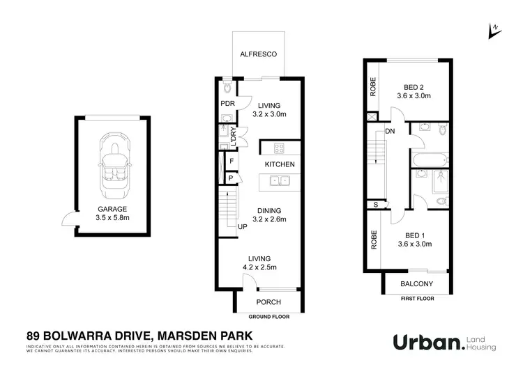 Floorplan of Homely terrace listing, 89 Bolwarra Drive, Marsden Park NSW 2765
