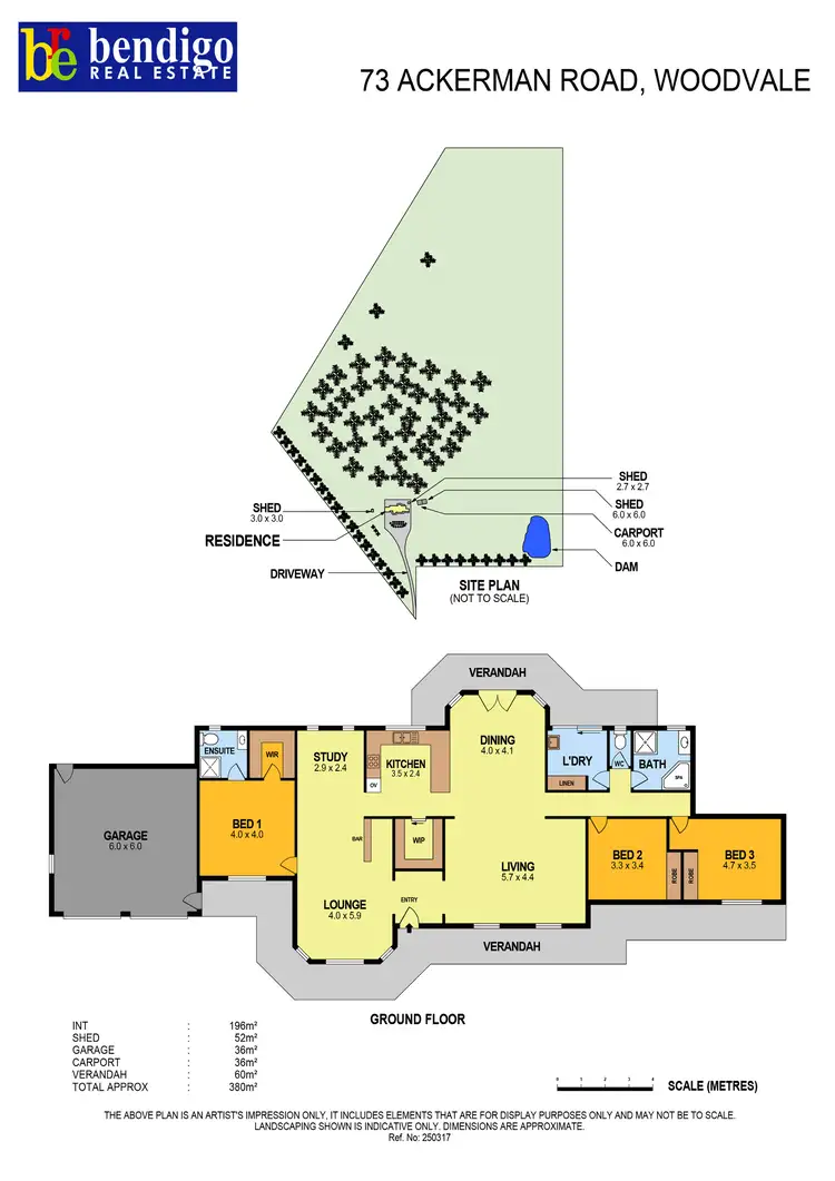 Floorplan of Homely house listing, 73 Ackerman Road, Woodvale VIC 3556