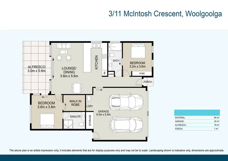 Floorplan of Homely retirement listing, 3/11 McIntosh Crescent, Woolgoolga NSW 2456