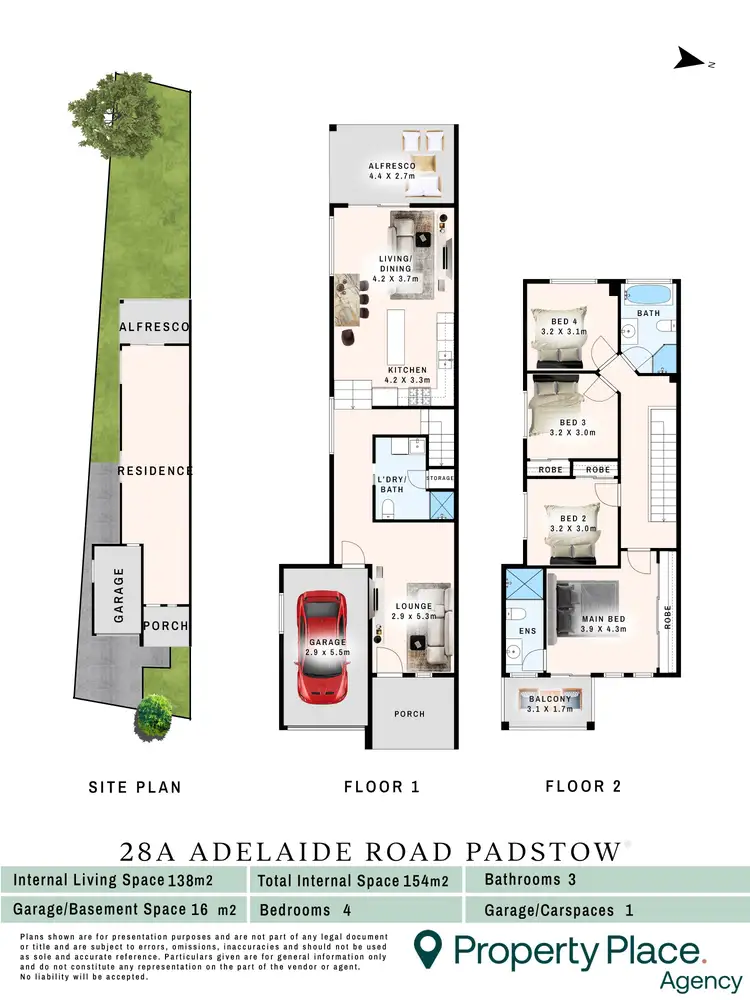 Floorplan of Homely semi-detached listing, 28A Adelaide Road, Padstow NSW 2211