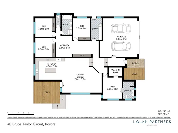 Floorplan of Homely house listing, 40 Bruce Taylor Circuit, Korora NSW 2450