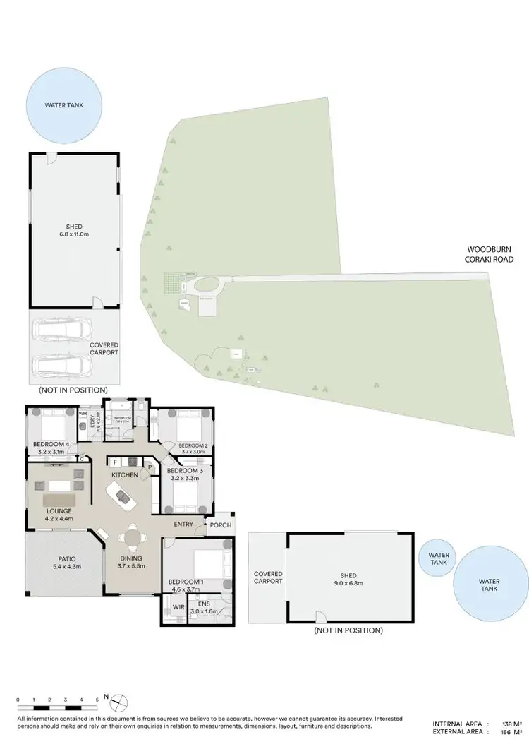 Floorplan of Homely rural property listing, 1120 Woodburn Coraki Road, Bungawalbin NSW 2469