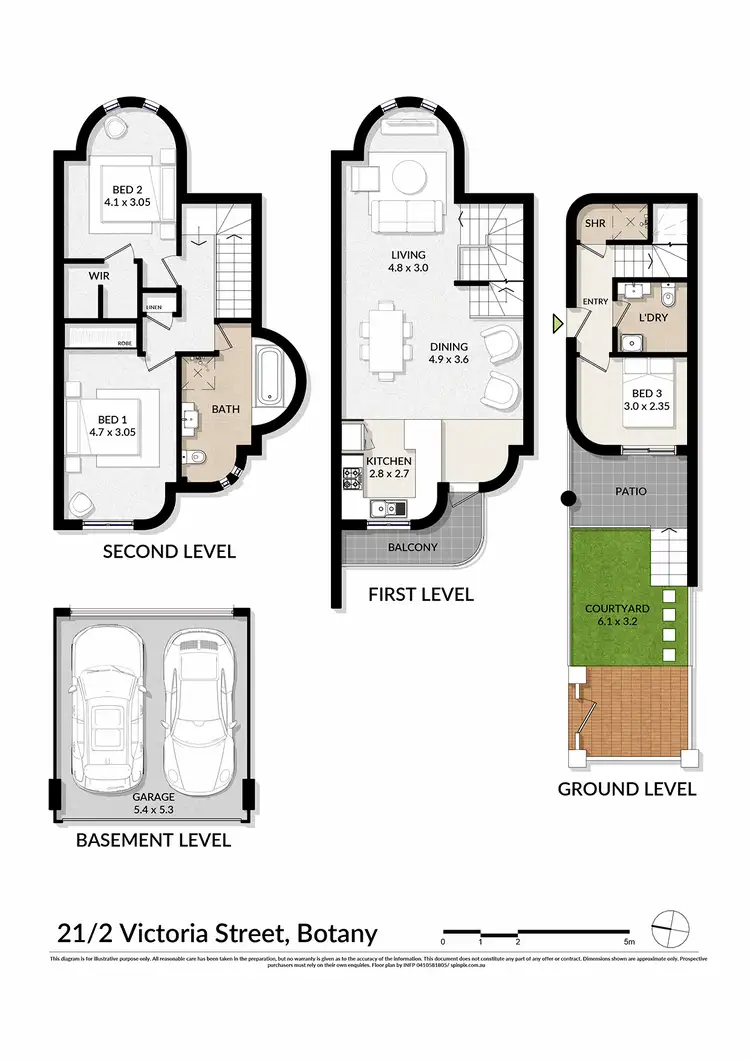 Floorplan of Homely townhouse listing, 21/2 Victoria Street, Botany NSW 2019