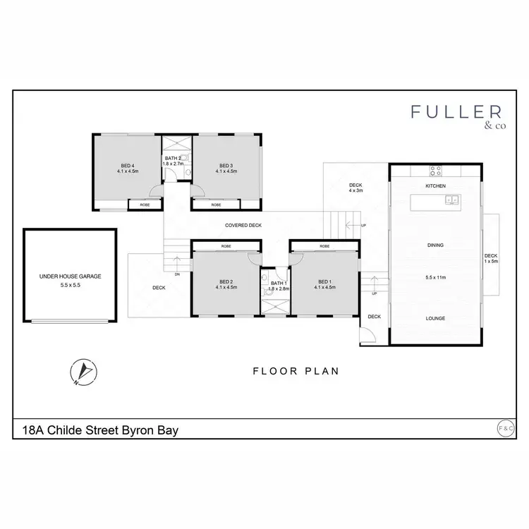 Floorplan of Homely house listing, 18A Childe Street, Byron Bay NSW 2481