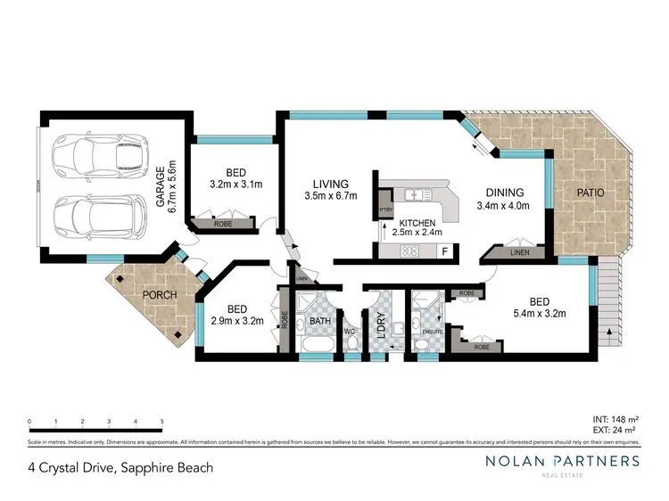 Floorplan of Homely house listing, 4 Crystal Drive, Sapphire Beach NSW 2450