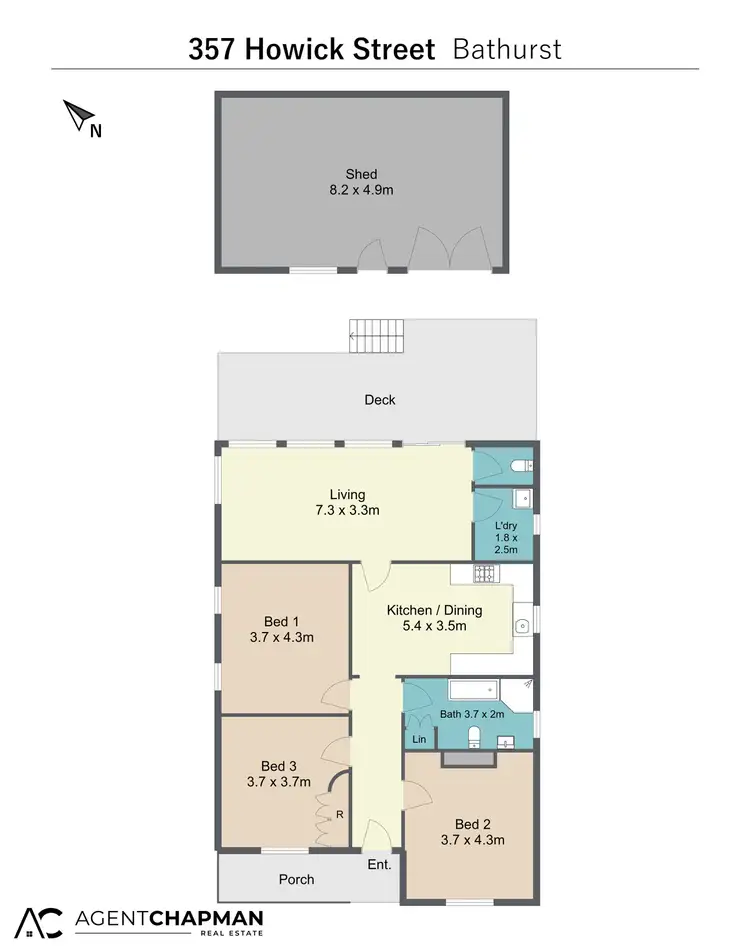 Floorplan of Homely house listing, 357 Howick Street, Bathurst NSW 2795
