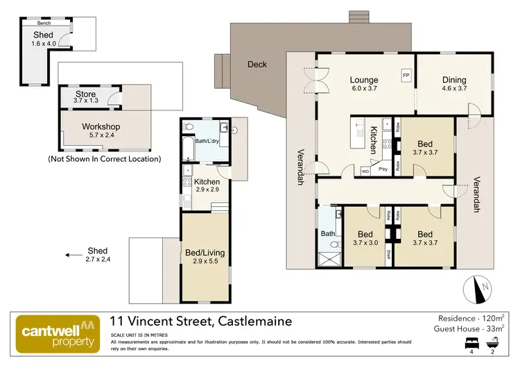 Floorplan of Homely house listing, 11 Vincent Street, Castlemaine VIC 3450