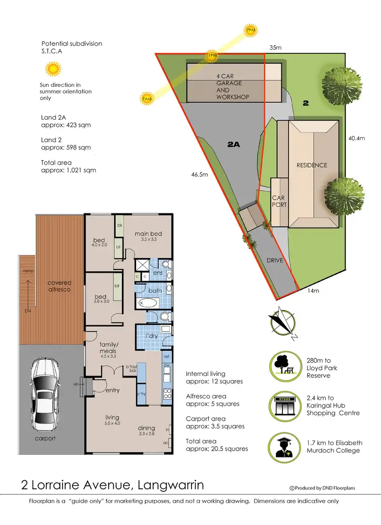 Floorplan of Homely house listing, 2 Lorraine Avenue, Langwarrin VIC 3910