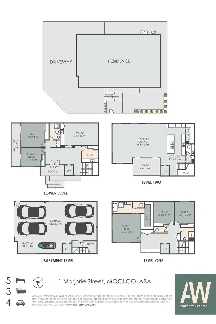 Floorplan of Homely house listing, 1 Marjorie Street, Mooloolaba QLD 4557