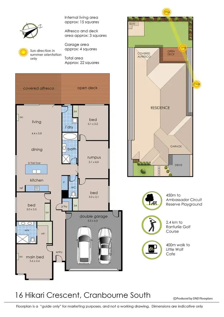 Floorplan of Homely house listing, 16 Hikari Crescent, Cranbourne South VIC 3977